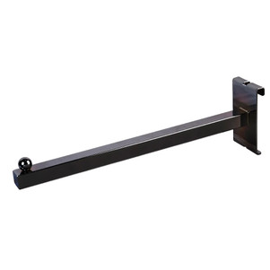 12" Gridwall Straight Faceout Arm | Black