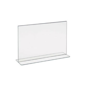 5.5"H x 7"W Double Sided Acrylic Countertop Sign Holder | Bottom Load