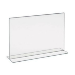 7"H x 11"W Double Sided Acrylic Countertop Sign Holder | Bottom Load