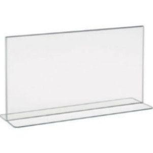 8.5"H x 11"W Double Sided Acrylic Countertop Sign Holder | Bottom Load