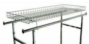 Wire Basket Topper for Double Rail Racks