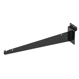 Slatwall 12" Metal Shelf Brackets | Black