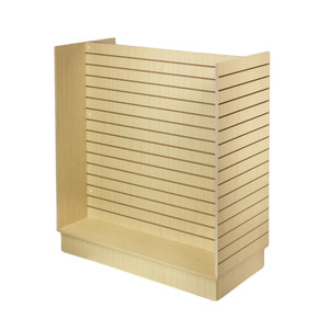 Slatwall Gondola Display  24W x 49D x 54H  Maple