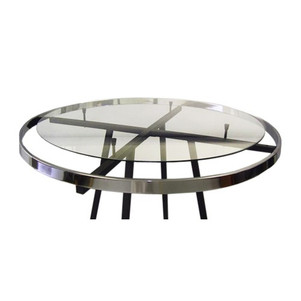 30" Glass Topper for 36" Round Clothing Rack