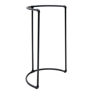 Half Round Pipeline Clothing Rack - Matte Black