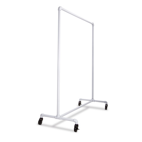 51 Pipe Clothing Rack  Gloss White