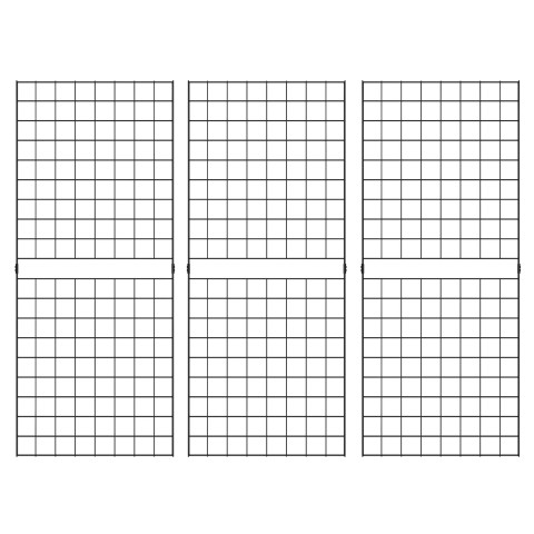 2' X 5' Portable Gridwall Panels | Black