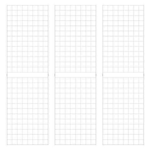 2' X 7' Portable Gridwall Panels | White