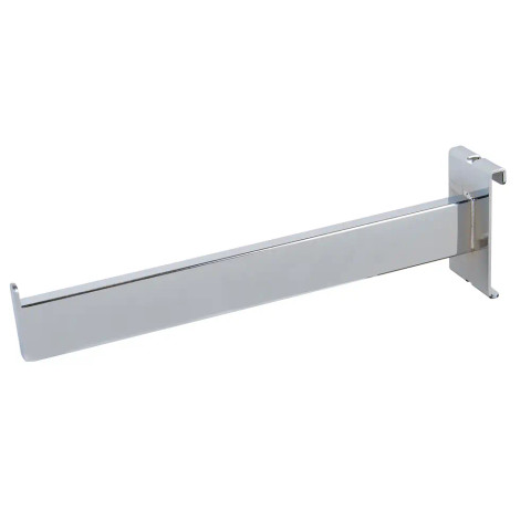 12 in Long Rectangular Tubing Faceout for Grid Panel | Chrome