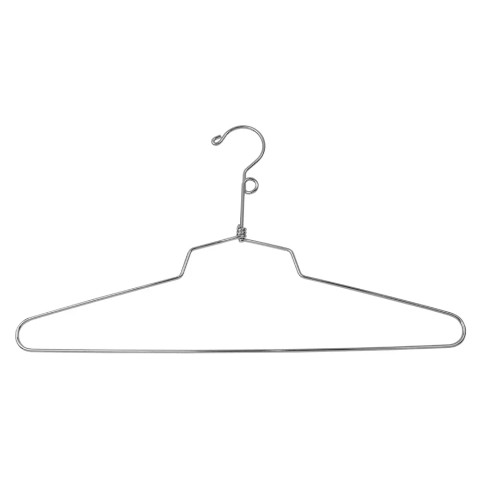 16" Steel Dress & Shirt Hangers with Loop | Chrome