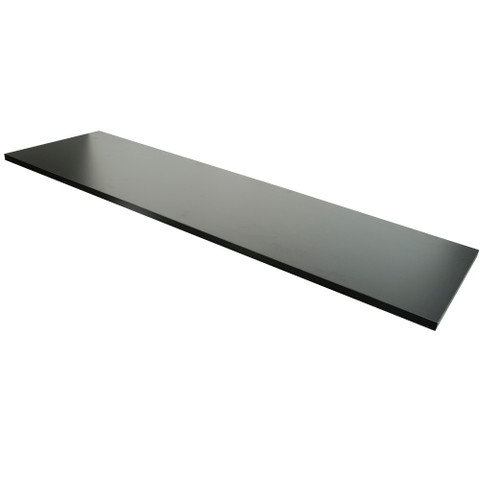 14"D x 48"L Wood Melamine Shelves | Black