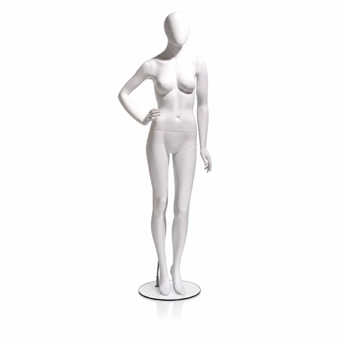 Female mannequin from the Eve Collection with an oval face in a hip pose