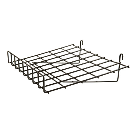 Slanted Shelf For Grid Panels | Black