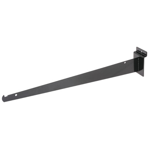 Slatwall 16" Metal Shelf Brackets | Black