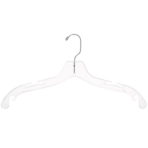 17 Plastic Dress Hanger | Clear