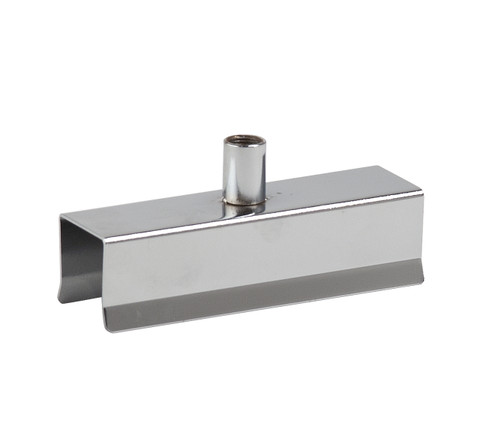 Spring Clamp for 1" Square Tubing w/ 3/8" Threaded Receiver | Chrome