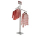 2 Way Clothing Rack With TWO Slanted Display Arms