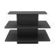 Three Tier Rectangular Wood Retail Display Table | Black