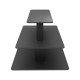 Three Tier Rectangular Wood Retail Display Table | Black