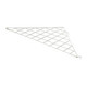 Triangular Corner Shelf For Grid Panels | Chrome