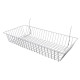 24"L x 12"W x 4''H Grid Wire Shelf | White