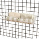 24"L x 10"W x 5''H Wire Shelf For Grid Panels | White