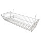 24"L x 10"W x 5''H Gridwall Wire Shelf | Epoxy Chrome