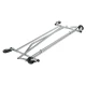 Chrome Collapsible Single Rail Salesman Rolling Clothing Rack - Expanded and Folded