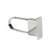 Extended End Cap for Rectangular Hangrail Tubing | Chrome