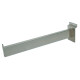12" Long Rectangular Tubing Display Arm For Slatwall | Satin Chrome