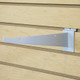 Slatwall 10" Metal Shelf Brackets | White