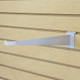 Slatwall 16" Metal Shelf Brackets | White