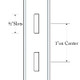 Close-up image of 1/2-Inch Slot or 1-Inch center explanations