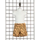 Children's White Half Round Torso Form Display Mannequin for Kids Sizes 5T-7T with Metal Hanger Hook