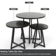 Medium Round Display Table | Aspect Line | Black