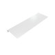 White metal display shelf with integrated brackets spans 45.75 inches wide, designed for folded garment presentation in retail spaces