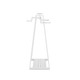 White 24-inch retail merchandiser display featuring dual hanging rails and modern Aspect Line design for versatile product presentation