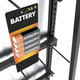 Retail merchandiser display with 24-inch dual-sided panels and 50 black hooks for versatile product presentation and organization