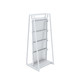 White 24-inch merchandiser kit with dual-sided panels and adjustable display hooks for hanging retail products and accessories