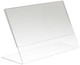 8.5"H x 11"W Acrylic Countertop Sign Holder | Slanted Back