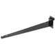 Slatwall 14" Metal Shelf Brackets | Black