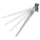 Slatwall 14" Adjustable Shelf Brackets | Chrome