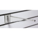 Slatwall 12" Clear Polycarbonate Shelf Bracket with Rubber Rest