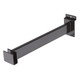 12" Slatwall Hangrail Bracket For Rectangular Tubing | Black