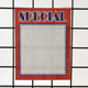 Grid  Gridwall Acrylic Sign Holder 11"H X 8.5"W | Vertical