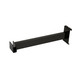 12 inch long Gridwall Hangrail Bracket For Rectangular Tubing Black