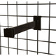 12" L Gridwall Hangrail Bracket For Rectangular Tubing | Black