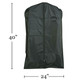 40"L Heavy Duty Vinyl Zippered Garment Bag | Black