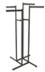 Texture  Black 4 Way Rack With Four 16" Long Straight Display Arms