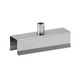Spring Clamp for 1" Square Tubing w/ 3/8" Threaded Receiver | Chrome
